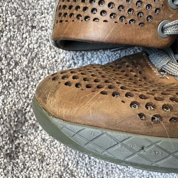 Nobull Brown Leather High Top Trainers Women’s Size 7 Read - Picture 12 of 12